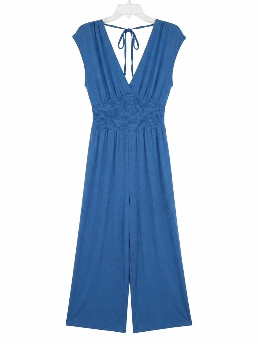 Old Navy Blue Smocked Waist One Piece Jumpsuit  Size XS